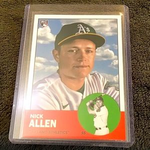 Nick Allen 2022 Topps Archives Baseball Rookie Card ( Oakland Athletics )